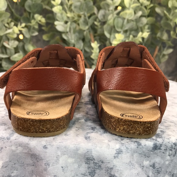 Wonder Nation Boys (Toddler) 6M Lt. Brown Velcro Sandals☀️Brand NEW Condition☀️ - Picture 3 of 9